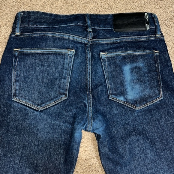 Buck Mason 12101 Maverick Slim Double Dipped 14oz. Denim Blue Jean 29 x 30 - Picture 6 of 9